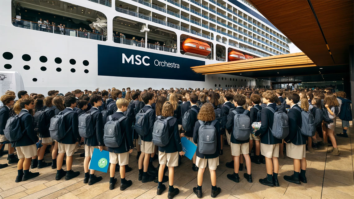 A.E.R.A. e Mare Nostrum a bordo di MSC Orchestra con giovani studenti